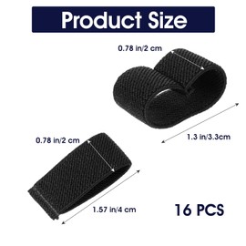 Giantree Pack of 30 Elastic Belt Holders, Nylon Belt Backpack Strap Holder Waist Tightener Clip Tactical Belt Holder Band Belt Loop for Attaching Belts Backpacks Sling