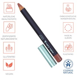 vary vace, Lipstick, cherilyn, langanhaltender und deckender Lippenstift mit pflegender Textur, zertifiziert Naturkosmetik, plastikfrei, Metallkappe, vegan
