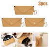RedTagTown 3 PCS Hard Shell Rattan Sunglasses Case Eyeglass Protective