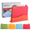 Chopping Board Set - Colour Coded Plastic Cutting Boards with