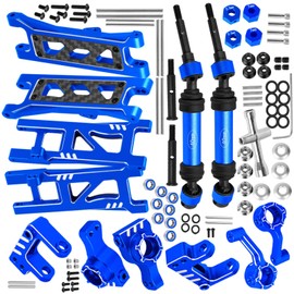 RCYouHott RC Upgrades Part for ECX 1/10 2WD Ruckus,Axe,Brutus,Circuit,AMP MT,AMP DB,AMP Crush,K&N Torment,Caster Block,Steering Blocks,Rear Stub Axle Carriers,Arms,Drive Shaft,Navy Blue