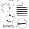 4 Perchas Percha Resistente de Inoxidable, Percha Que Ahorra Espacio,