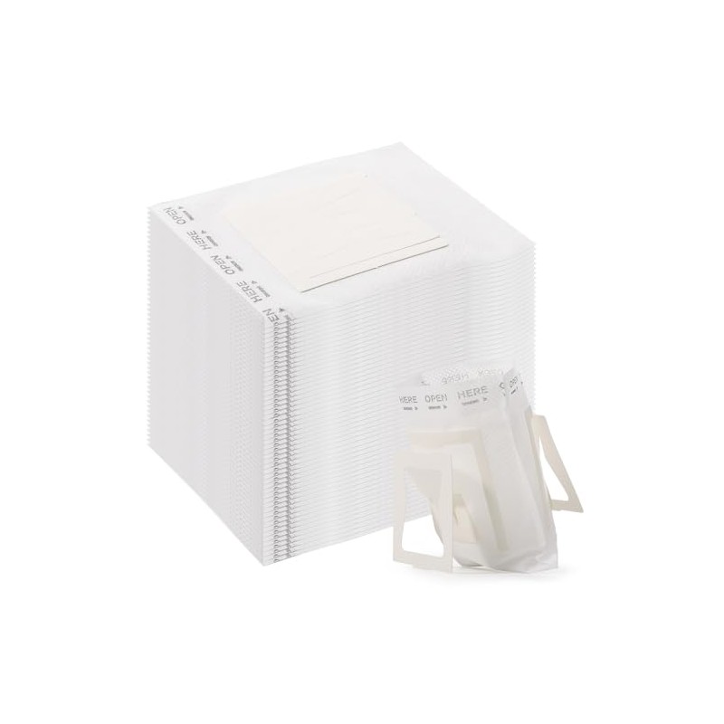 Filtro para Cafetera, Filtro de Cafés Desechable 50PCS (Blanco 50PCS)