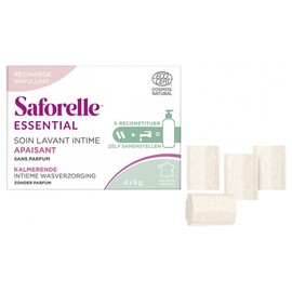 Saforelle Soin Lavant Intime Apaisant Kit à Reconstituer Recharge 4 Sticks