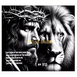 Unbranded 20oz Sublimation Tumbler Wrap I Am His Ready To Press Heat Transfer