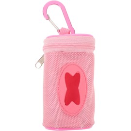 Housoutil Porta bolsas de basura para perro con clip metálico y diseño compacto, fácil de limpiar durante paseos al aire libre