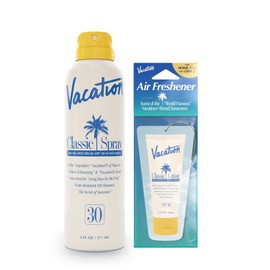 Vacation Classic Spray Sunscreen SPF 30 - Broad Spectrum Sunscreen Spray - Vegan Sunblock Spray - Body Spray with SPF - Spray Sunscreen SPF 30