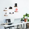 PHOENANCEE 12.7x10x4cm, Wooden Square Floating Shelves, Compact Style Mini Wall