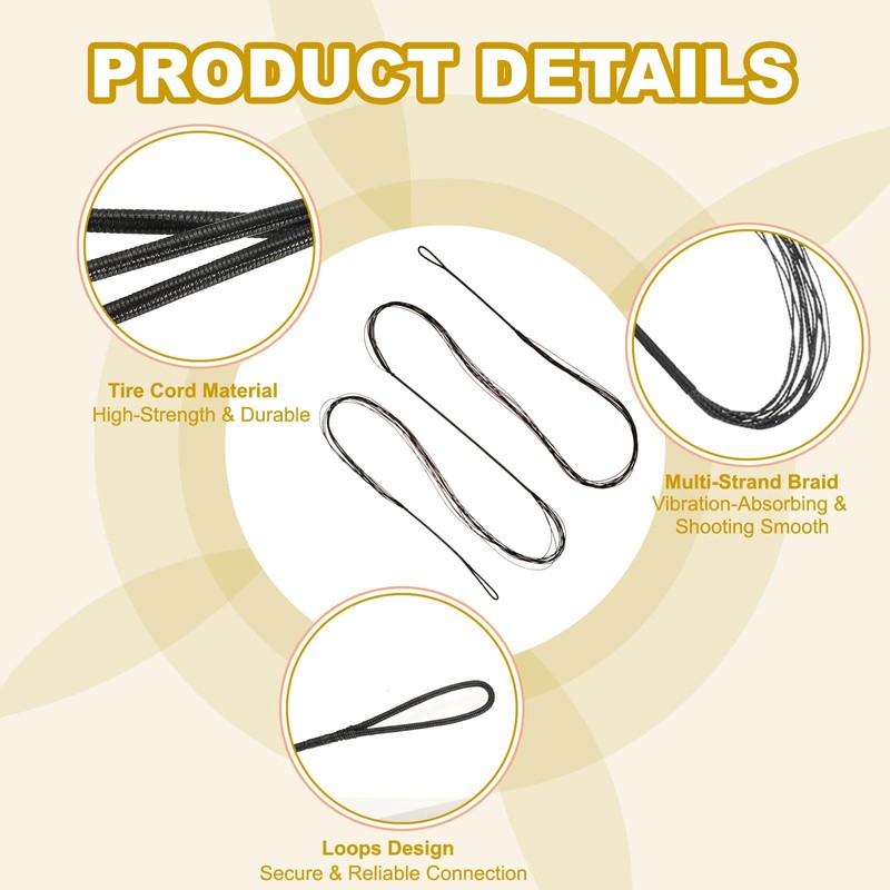 PATIKIL 46 Inch Bow String Replacement, Archery Bowstrings Accessories 12