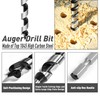 NICAVKIT 1/2 Inch x 6 Inch Long Auger Drill Bit