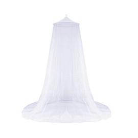 HomeChi Mosquitera, Cúpula Blanca Mosquitera Universal para Cama Individual Doble, Dosel Colgante para Cama Doméstica Exterior Camping Viajes Blanco Protección contra Insectos para Niños Adultos