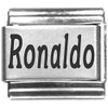 Ronaldo Laser Name Italian Charm Link