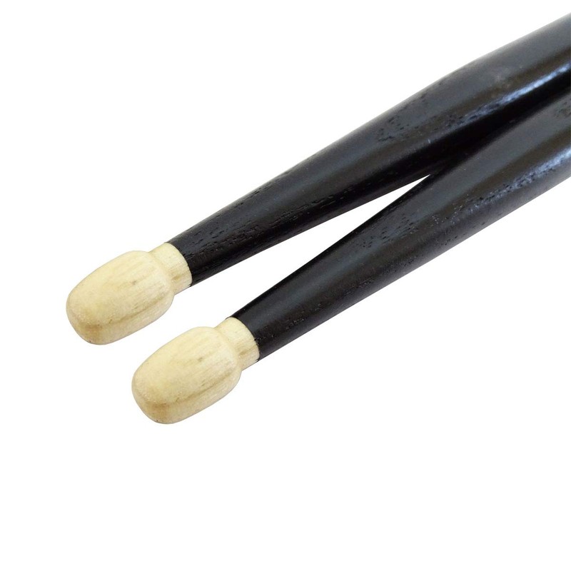 Keepdrum 5-Light Black Hickory Drumsticks Black Drum Sticks 12 Pair