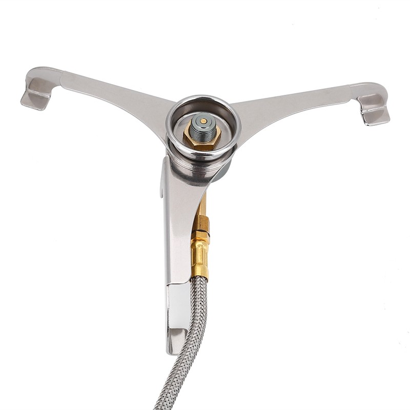 Outdoor Mini Stove Burner Converter Long Cylinder Tank Gas Adapter