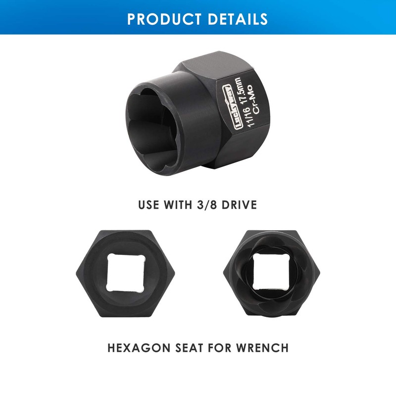 Luckyway 13-Piece Impact Bolt & Nut Remover Set, Nut Extractor