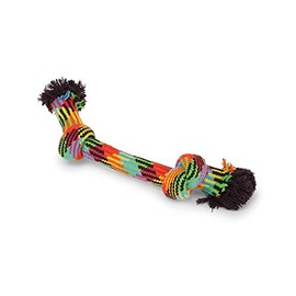 Kazoo Braided Rope Knot Bone Dog Toy, Assorted, Medium