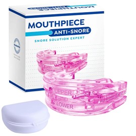 Anti Snoring Splint, Adjustable Grinding Splint for Night, Efficient Grinding Splint, Prevent Nocturnal Snoring and Clenching Teeth, Improve Sleep Quality (Pink)