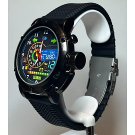 Watch Designing New Motorcycle Watch Quartz Car Speedometer Sports 48mm case  TIRE TREAD BAND