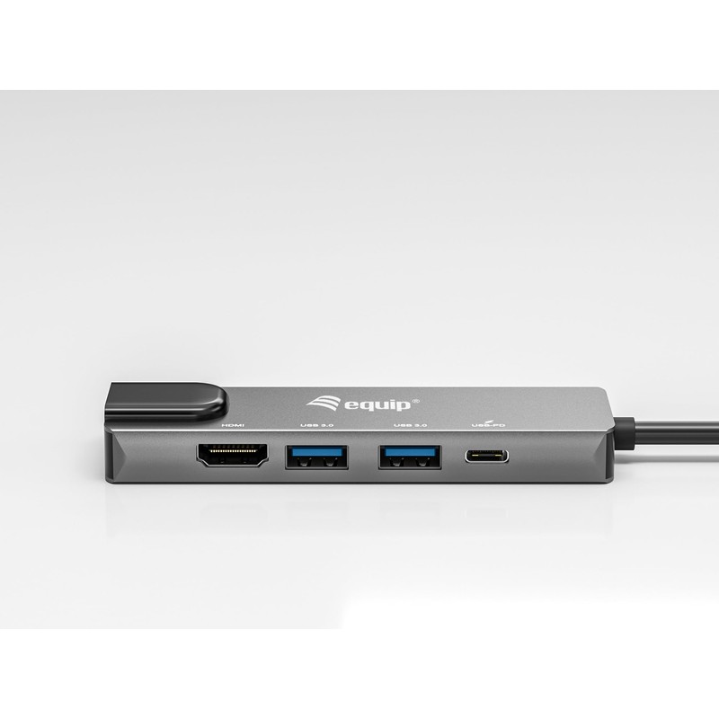 Equip 133489 USB-C 5-in-1 Multifunction Adapter HDMI Gigabit LAN USB