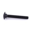 5/16-18 x 1-1/2" Black Steel Carriage Bolts, 304 Stainless Steel