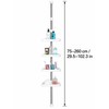 4-Tier Corner Shower Organizer for Bathroom Storage – Adjustable Tension