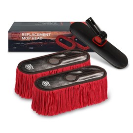 Fit for Ride Kings Car Duster,Car Duster Replacement Kit,Scratch Free Car Feather Duster for Car,Truck,SUV,RV and Motorcycle,Wax Cotton Hair(2Mops & 1Board)