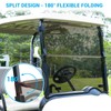 CartClan Golf Cart Foldable Tinted Windshield Suitable for 2018-UP EZGO