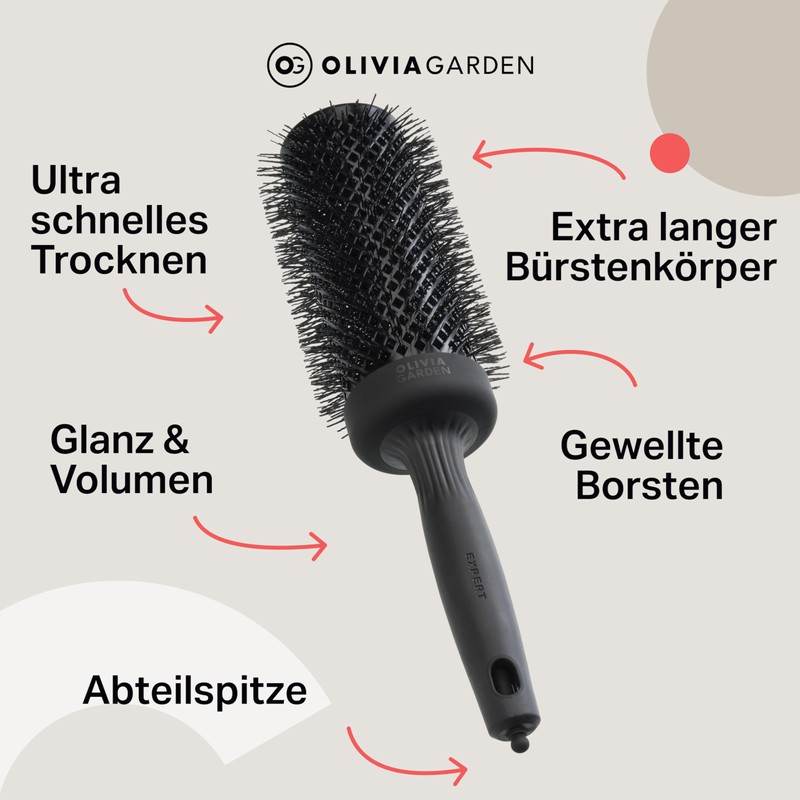 Olivia Garden Expert Blowout Speed Black Label - Matte Black
