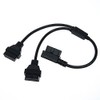 Crossfield L Type Connector OBDII 2 Splitter Cable Splitter Power