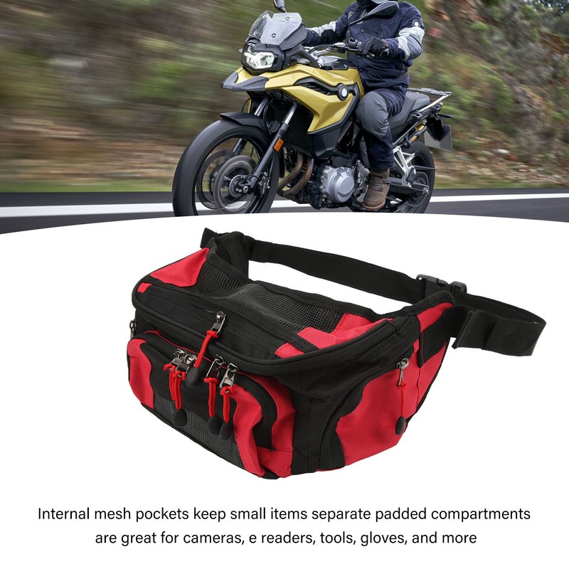 Motorcycle Waist Packbag Oxford Adjustable Belt Large Capacity Racing Fanny