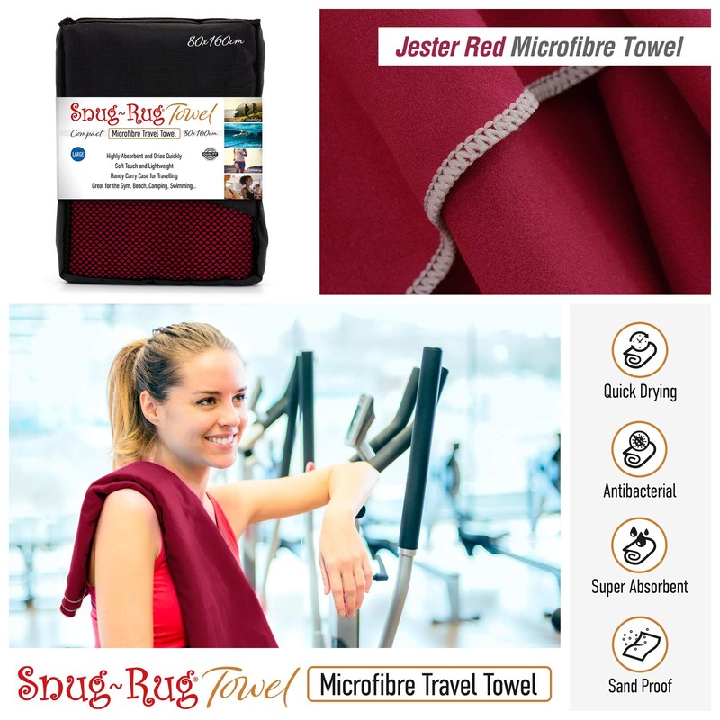 Snug Rug Microfibre Beach Towel Large 80 x 160cm –
