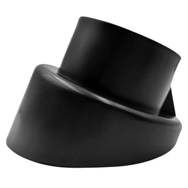 Timyrimy 2.36"/60mm Porch Swing Replacement Feet, Black Horseshoe-Shaped Plastic Leg Caps to Secure Swing Legs to Ground(Set of 4)