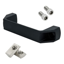 SCHMIDT systemprofile Set of 4 Door Handle Nut 8 138 x 25 x 40 mm Plastic Black Aluminium Profile Accessories