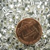 Miyuki Round Seed Bead Size 6/0 20g-Tube Silver Lined Crystal