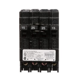 Siemens 25 Amp Double-Pole and (2) 15 Amp Single-Pole Type QT Triplex Circuit Breaker