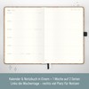 Häfft® Weekly Note Calendar 2026 A5 "Cork" Book Calendar, Planner