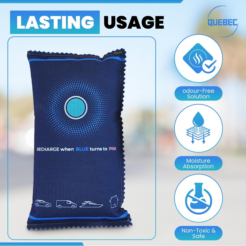 Quebec 350g Car Dehumidifier Bag | Moisture & Damp Absorber