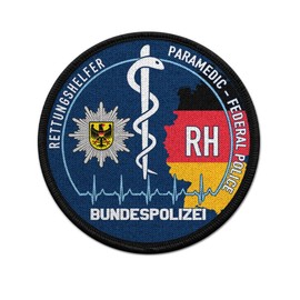 Copytec Patch Round RH Federal Police Rescue Aid Paramedic Medical Service #39757