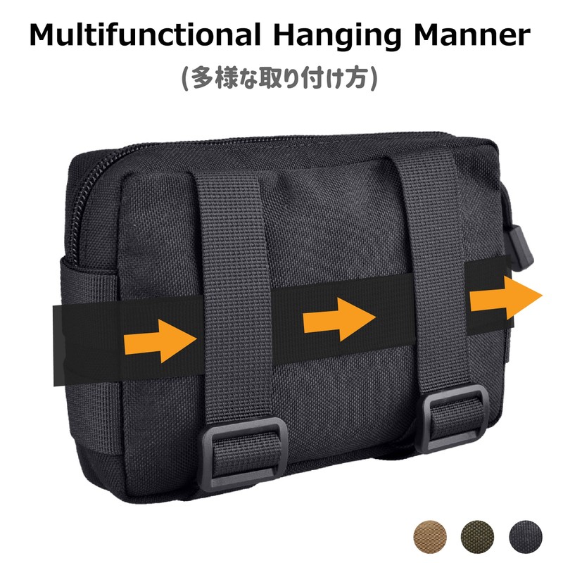 Azarxis Tactical Admin Molle - Bolsa militar EDC - Bolsa