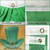 Motiloo 1Pcs 3x1.5 Foot Ireland Flag,St.Patrick Day Flag Pleated Fan