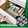 Plastic Drawer Guides, 8 Pcs Cabinet Drawer Slide Parts, Furniture