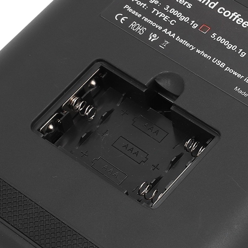 Kitchen Scale 0.1g to 6.6lb LED Display Touch Control Tare