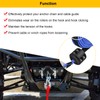 4 PCS Rubber Winch Cable Hook Stopper, Universal Winch Hook
