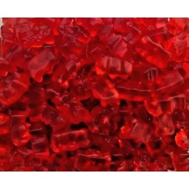 B.I. Dist. All RASPBERRY Flavored  Gummi Gummy Bears 1/2 Pound Candy
