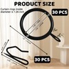 KAHIT 30 Pack Curtain Hooks for Drapes and 30 Pack