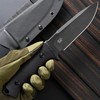 ST37 Fixed Blade Knife Black Stonewashed DC53 Steel Blade Two