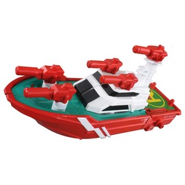 Takara Tomy Tomica Job Lever Fire Unite Vehicle Fire Boat Mini Car Toy for Ages 3 and Up