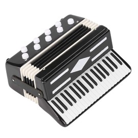 Goick Miniature Accordion Model Home Decoration 7cm Wood Black Music Traditional
