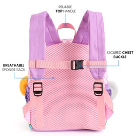 WHITE DOLPHIN TOYS 3D Animal Toddler Backpack for Boys and Girls 2-5, Preschool Kindergarten Backpack, Cute Mini School Bag for Kids