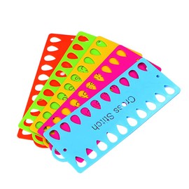 Artibetter 5pcs Embroidery Floss Organizer Plastic Cross Needlework Thread Holder Sewing Thread Organizer Embroidery Thread Bobbins Needlework Project Card